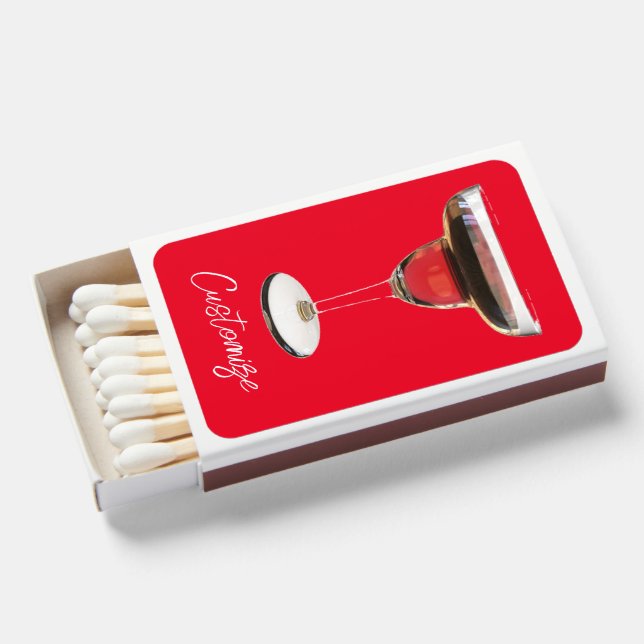Big Red Margarita Cocktail Drink Thunder_Cove  Matchboxes (Front Open)