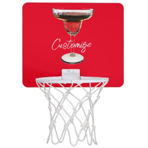 Big Red Margarita Cocktail Drink Thunder_Cove Mini Basketball Hoop