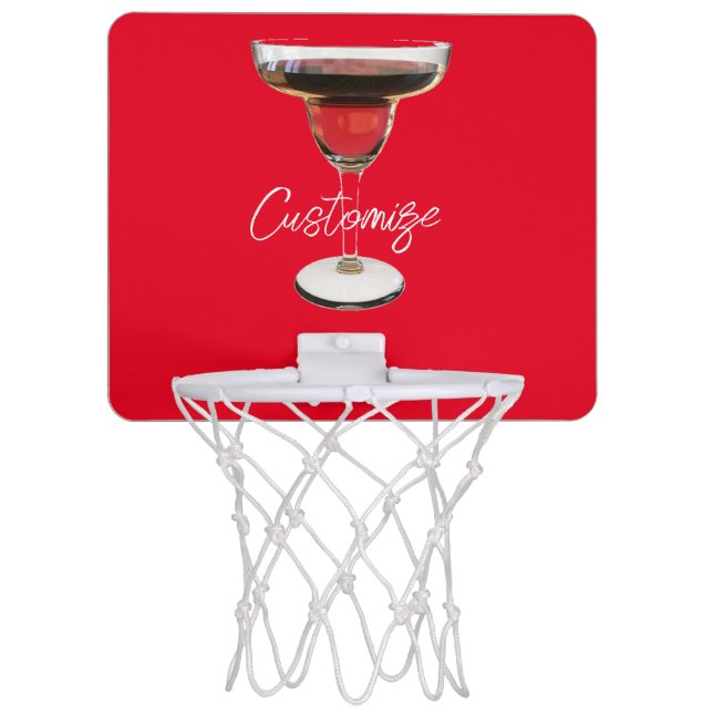 Big Red Margarita Cocktail Drink Thunder_Cove Mini Basketball Hoop (Front)