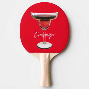 Big Red Margarita Cocktail Drink Thunder_Cove Ping Pong Paddle