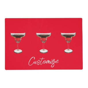 Big Red Margarita Cocktail Drink Thunder_Cove Placemat