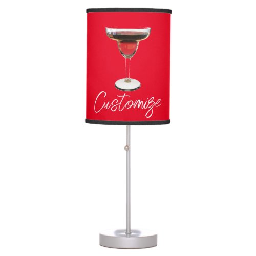 Big Red Margarita Cocktail Drink Thunder_Cove Table Lamp