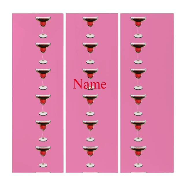 Big Red Margarita Cocktail Drink Thunder_Cove  Triptych (Front)