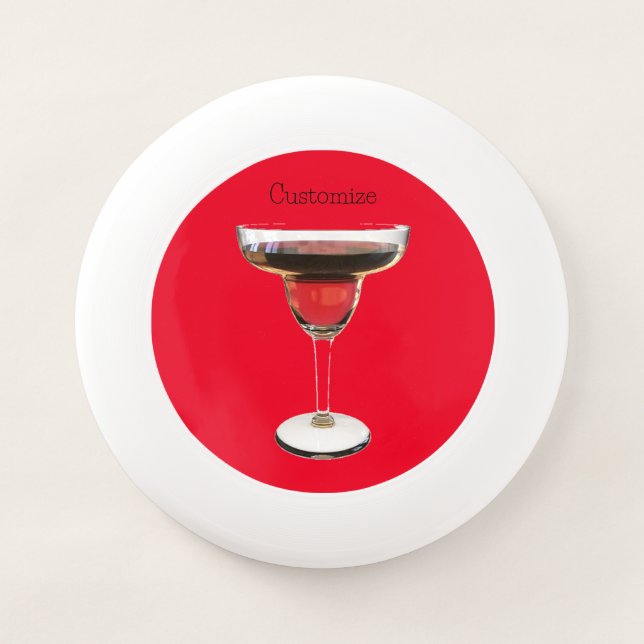 Big Red Margarita Cocktail Drink Thunder_Cove Wham-O Frisbee (Front)
