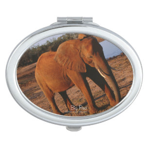 Big Red Mirror For Makeup