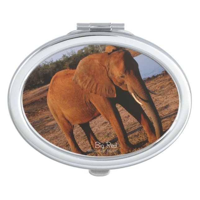 Big Red Mirror For Makeup (Front)