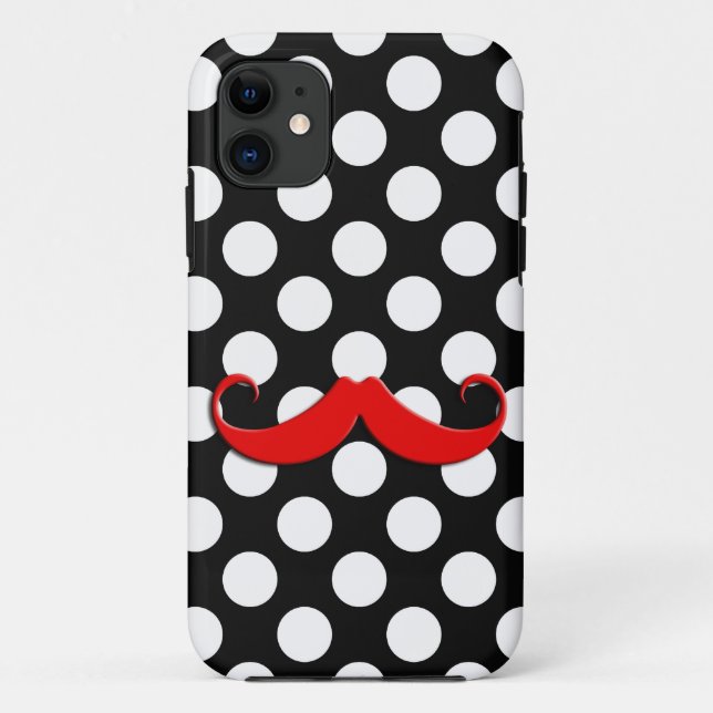 Big red mustache Case-Mate iPhone case (Back)