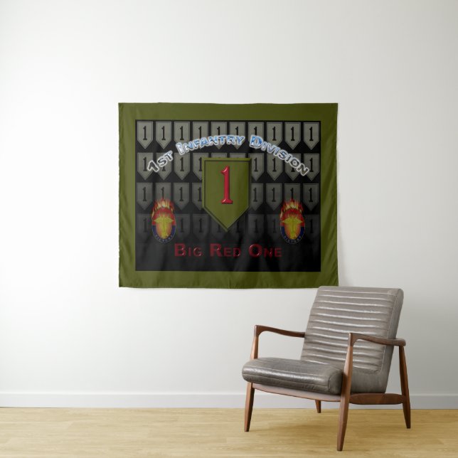 “Big Red One” 1st Infantry Division Tapestry (In Situ (Horizontal))