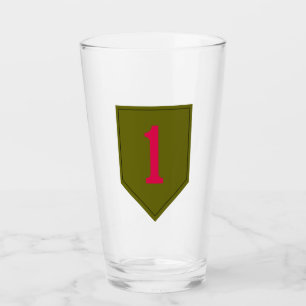 Big Red One pint glass