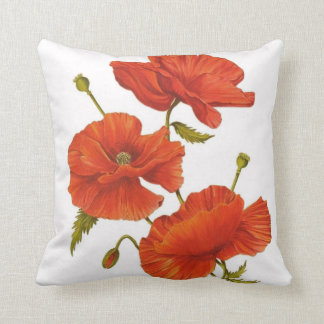 Big Red Poppy Cushion