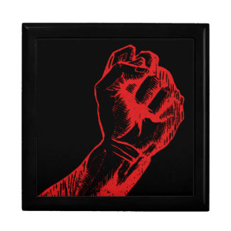 Big Red Raised Defiant Fist Gift Box
