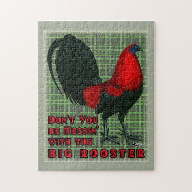 Big Red Rooster Jigsaw Puzzle (Vertical)