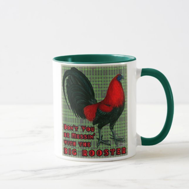 Big Red Rooster Mug (Right)
