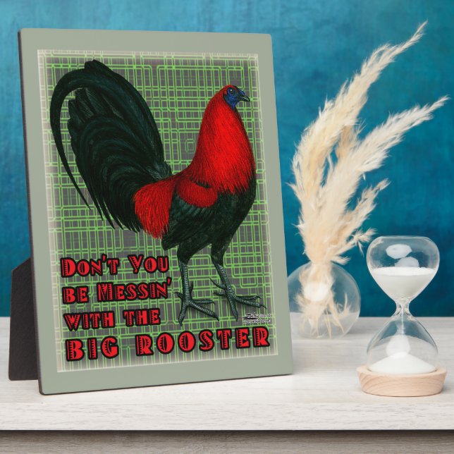 Big Red Rooster Plaque (Side)