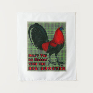 Big Red Rooster Tapestry