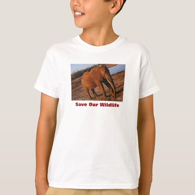 Big Red Save Our Wildlife T-Shirt (Front)