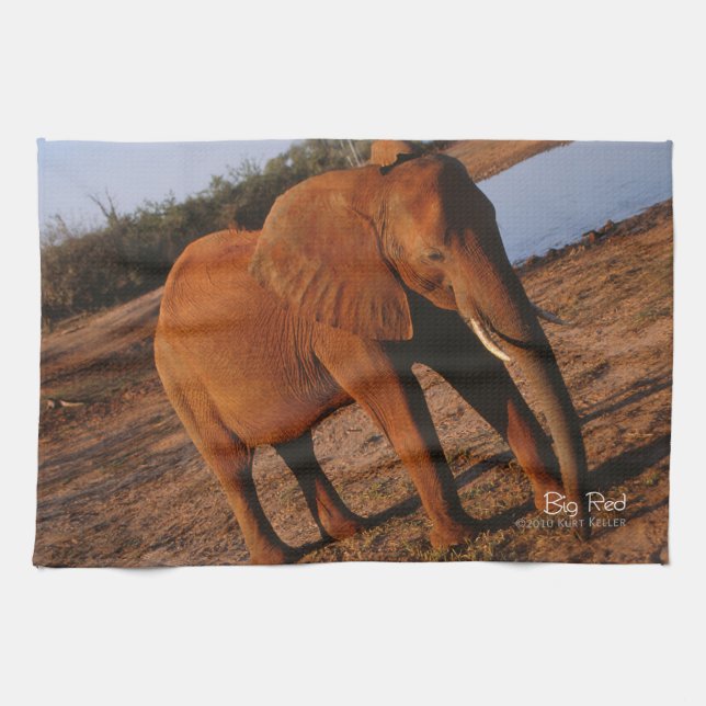 Big Red Towel (Horizontal)