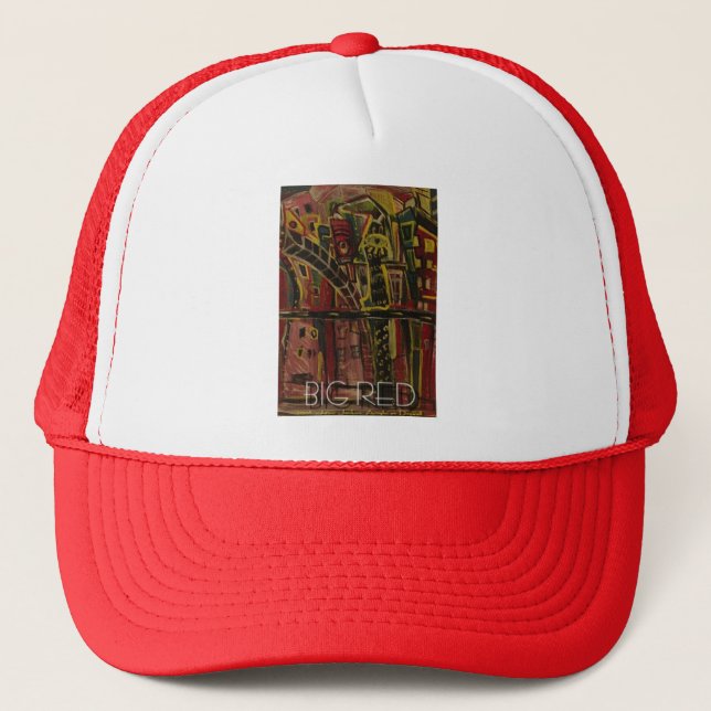 big red trucker hat (Front)