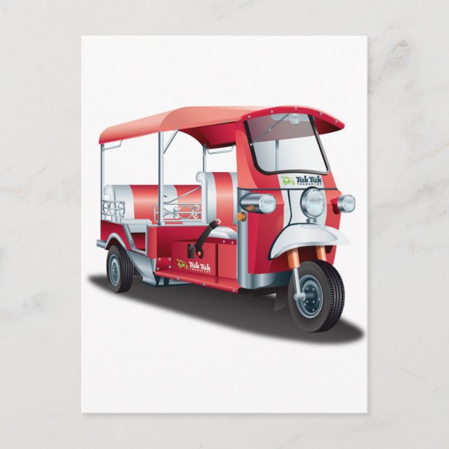 Big Red Tuk Tuk! Postcard (Front)