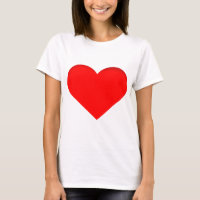 Big Red Valentine Heart T-Shirt