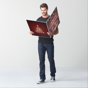 Big red White Merry Christmas Card