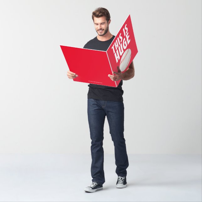 BIG RETIREMENT BASEBALL BIG GREETING CARD (In Situ)