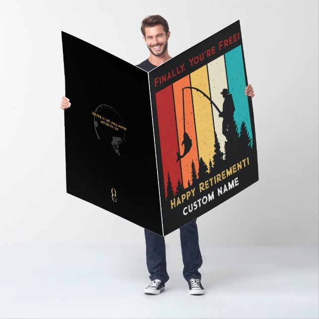 Big Retirement Fishing Card for the Ultimate Catch (In Situ)