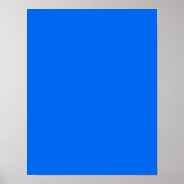 BIG RICH BRIGHT DEEP BLUE BACKGROUND WALLPAPER TEM POSTER (Front)