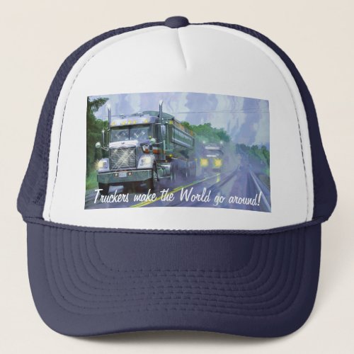 Big Rig Freightliner Cargo Truck Driver Hat