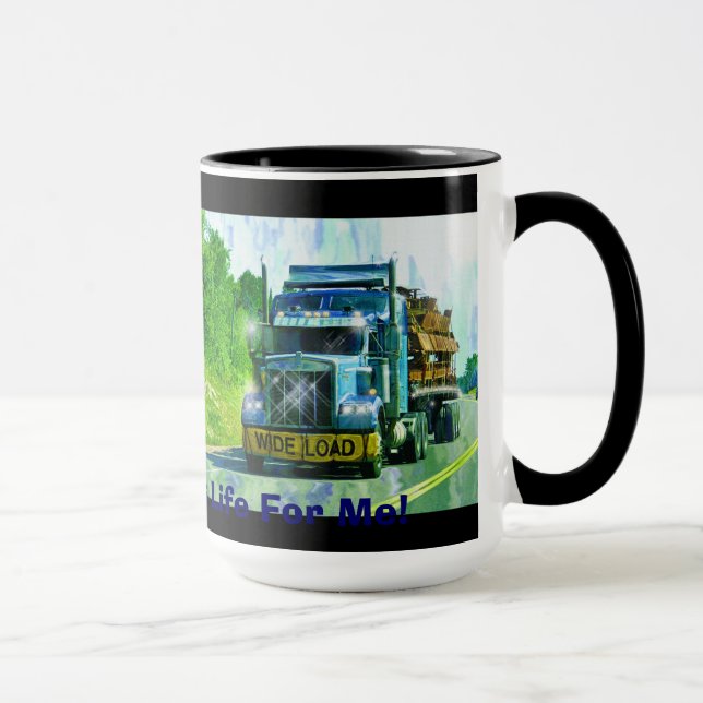 Big Rig, Heavy Transport Vehicle, Truck Mug (Right)