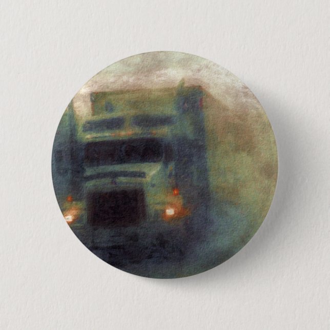 BIG RIG LORRIES & TRUCKS for Truck-lovers Button (Front)