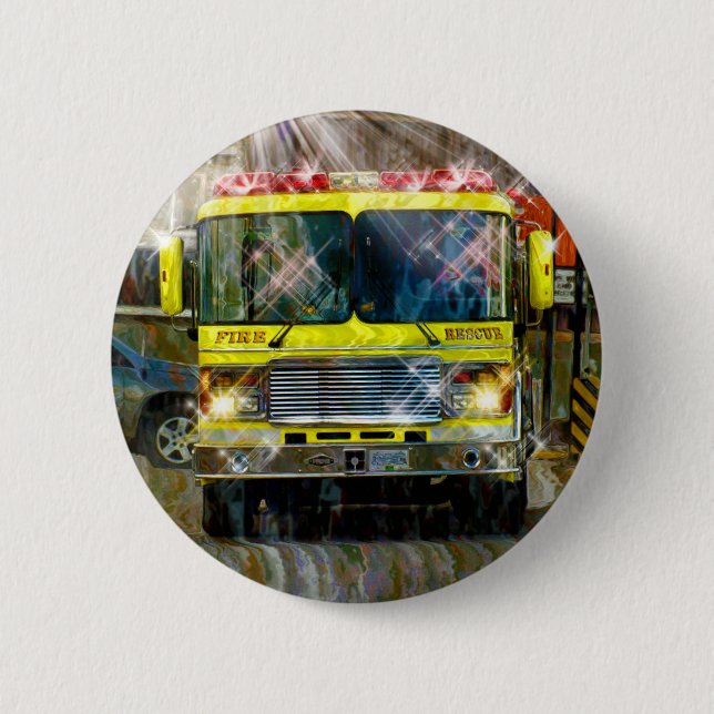 BIG RIG LORRIES & TRUCKS for Truck-lovers Button (Front)