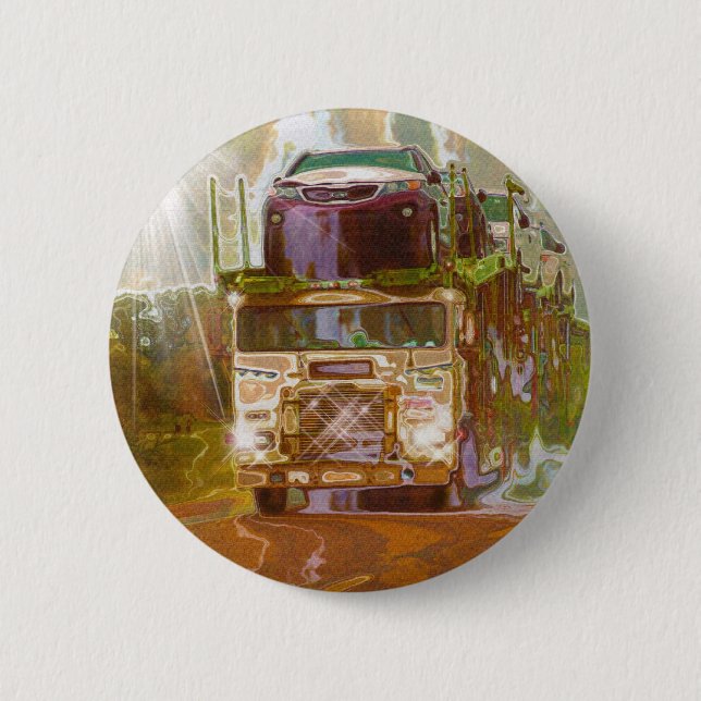 BIG RIG LORRIES & TRUCKS for Truck-lovers Button (Front)