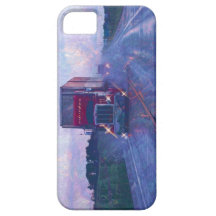 Big Rig Red Truck in a Rainstorm Case