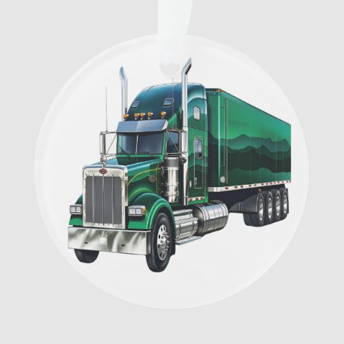 Big Rig Semi Truck  Ornament