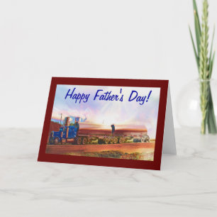 Big Rig Tanker Truck-lover Happy Father's Day Card