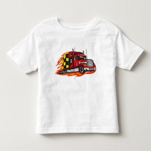 Big Rig Truck Toddler T_shirt