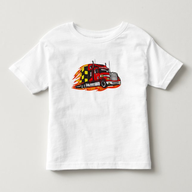 Big Rig Truck Toddler T-shirt (Front)