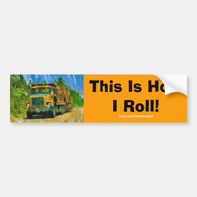 Big Rig Truckers Bumper Sticker Collection (Front)