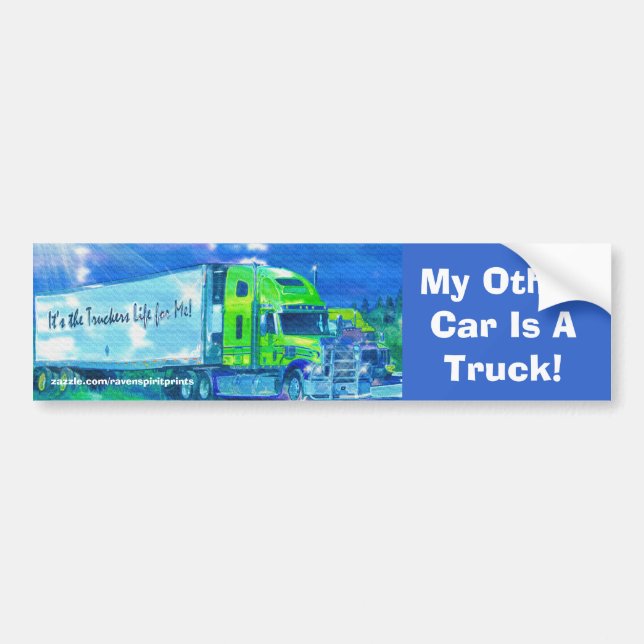 Big Rig Truckers Bumper Sticker Collection (Front)