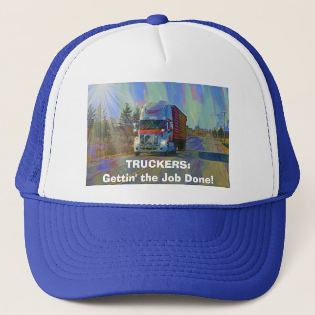 BIG RIGS TRUCK DRIVERS GEAR TRUCKER HATS (Front)