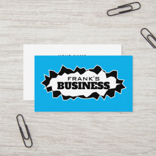 Big ripped hole funny cool business card template