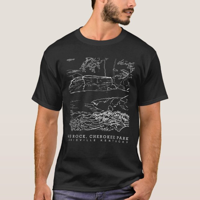 Big Rock at Cherokee Park in Louisville Kentucky T T-Shirt (Front)