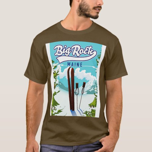Big Rock Maine ski poster T_Shirt