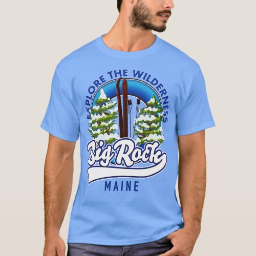 Big Rock Maine ski travel T_Shirt