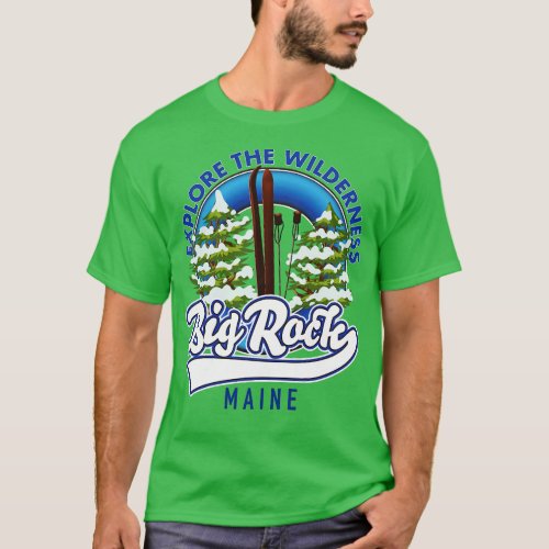 Big Rock Maine ski travel T_Shirt