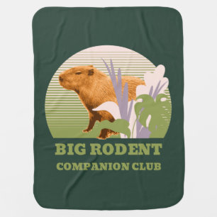 Big Rodent Companion Club Capybara Baby Blanket