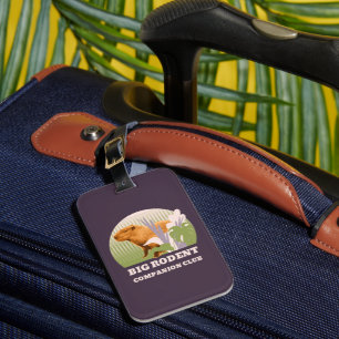 Big Rodent Companion Club Capybara Luggage Tag