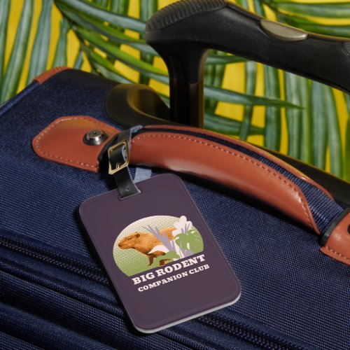 Big Rodent Companion Club Capybara Luggage Tag