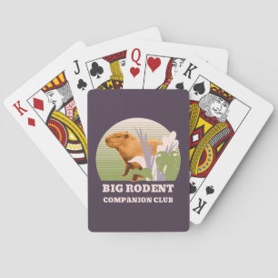Big Rodent Companion Club Capybara Poker Cards